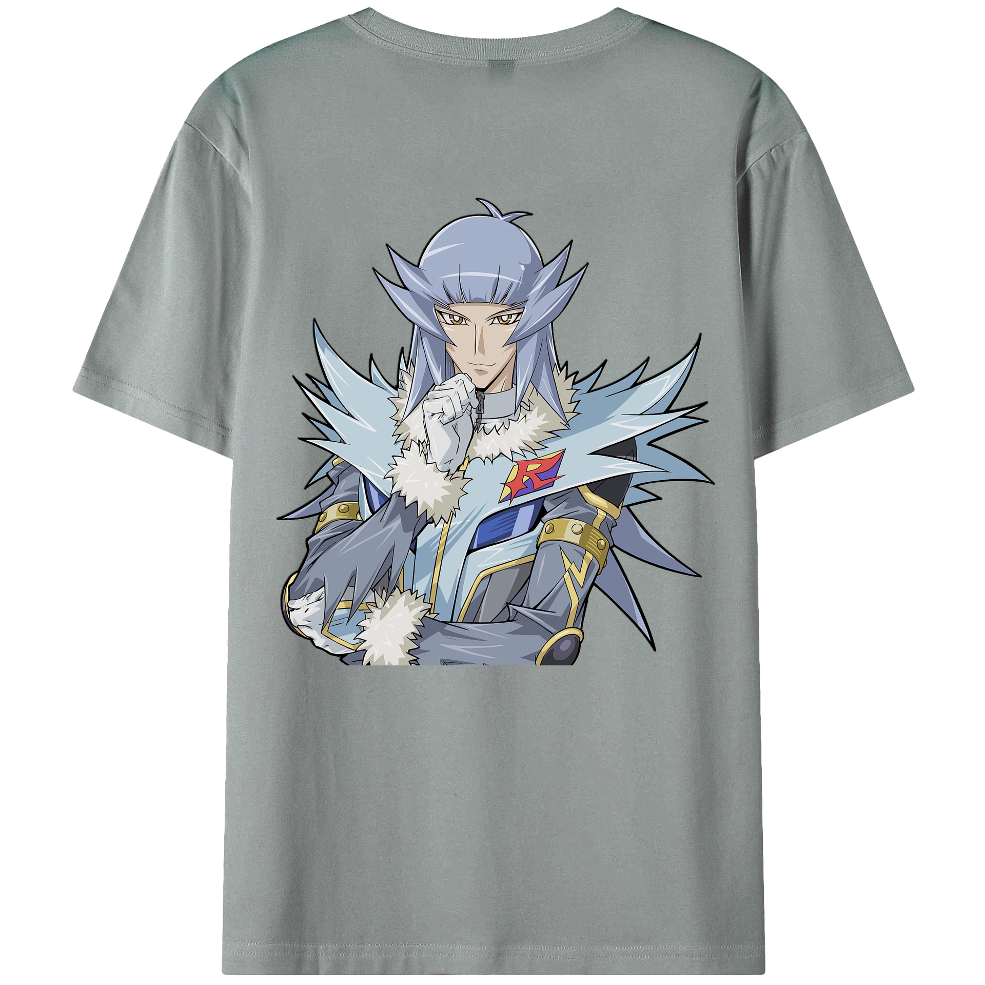 （画像用） 遊☆戯☆王 Yu-Gi-Oh! 綿100％ メンズ半袖Tシャツ（バックプリント） 通気性